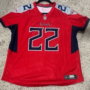 Women’s XL TITANS Nike Red On-Field Dri-Fit Jersey